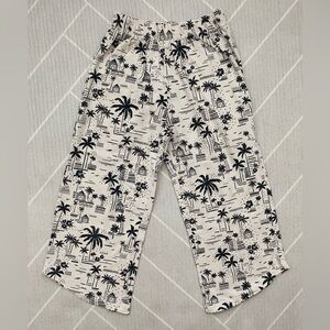 ZARA tropical wide pants girl's size 8